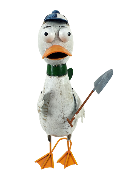 Metall Deko-Figur Ente 41cm